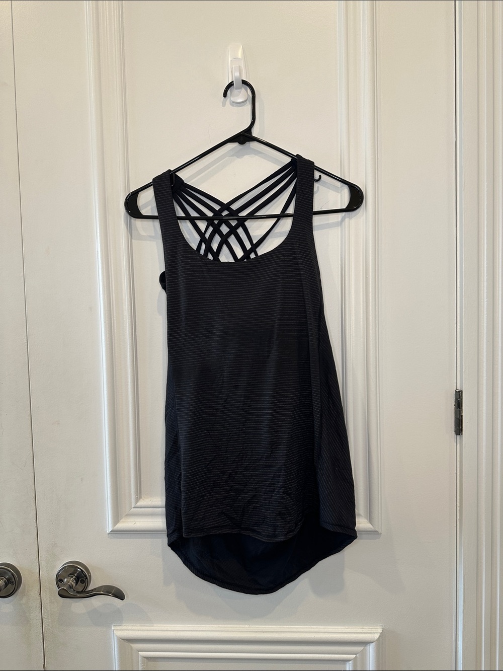 Lululemon Wild Black Strappy Back Tank Top